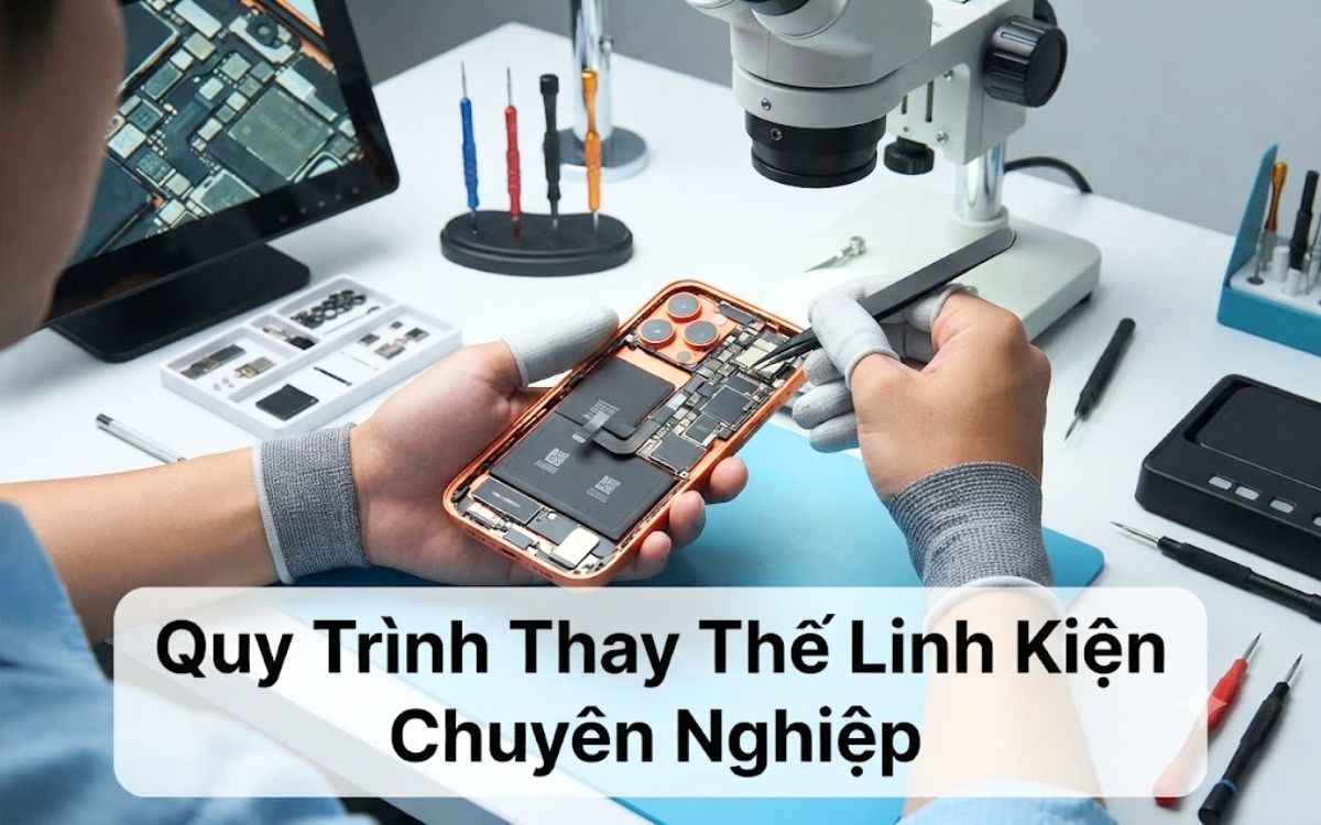 Sửa chữa iPhone 17 Pro, thay thế linh kiện chính hãng
