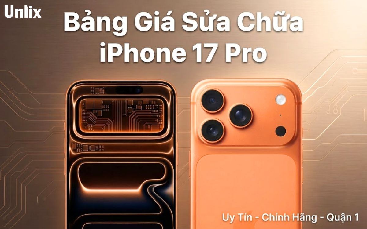 Bảng giá sửa chữa iPhone 17 Pro chính hãng, giá rẻ tại TPHCM