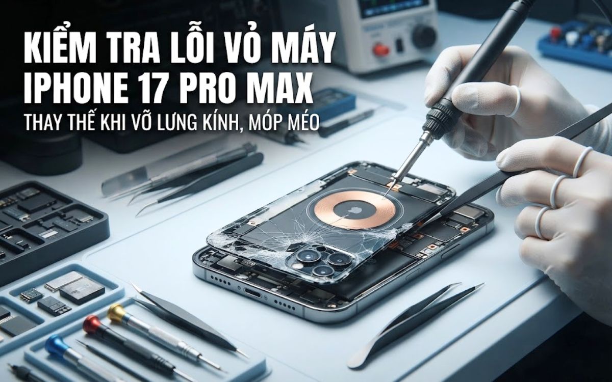 Thay vỏ iphone 17 Pro Max chính hãng