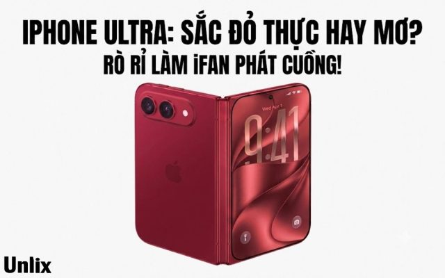 Lộ thông tin iPhone Ultra có màu đỏ