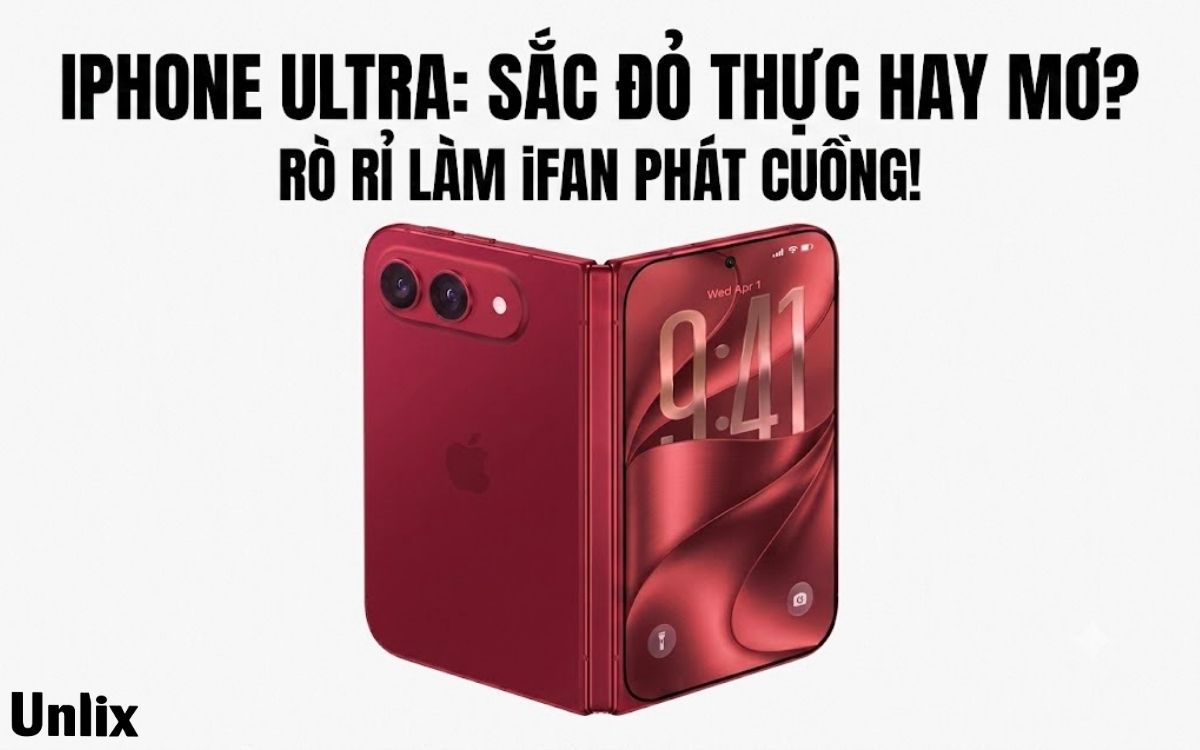 Lộ thông tin iPhone Ultra có màu đỏ