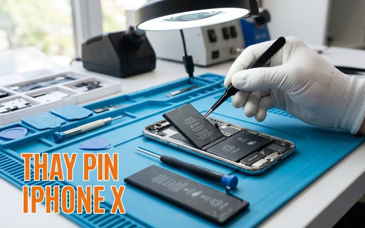 Thay pin iPhone X nhanh chóng chỉ trong 30 phút