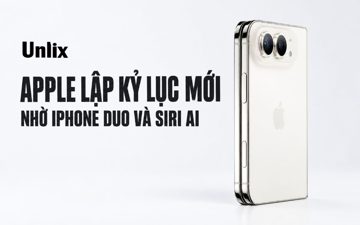 Apple lập kỷ lục mới nhờ iPhone Duo và Siri AI