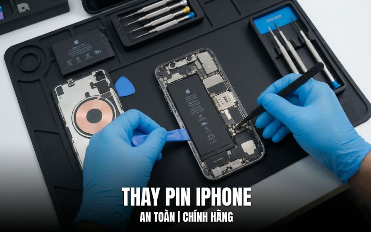 Thay pin iPhone 16