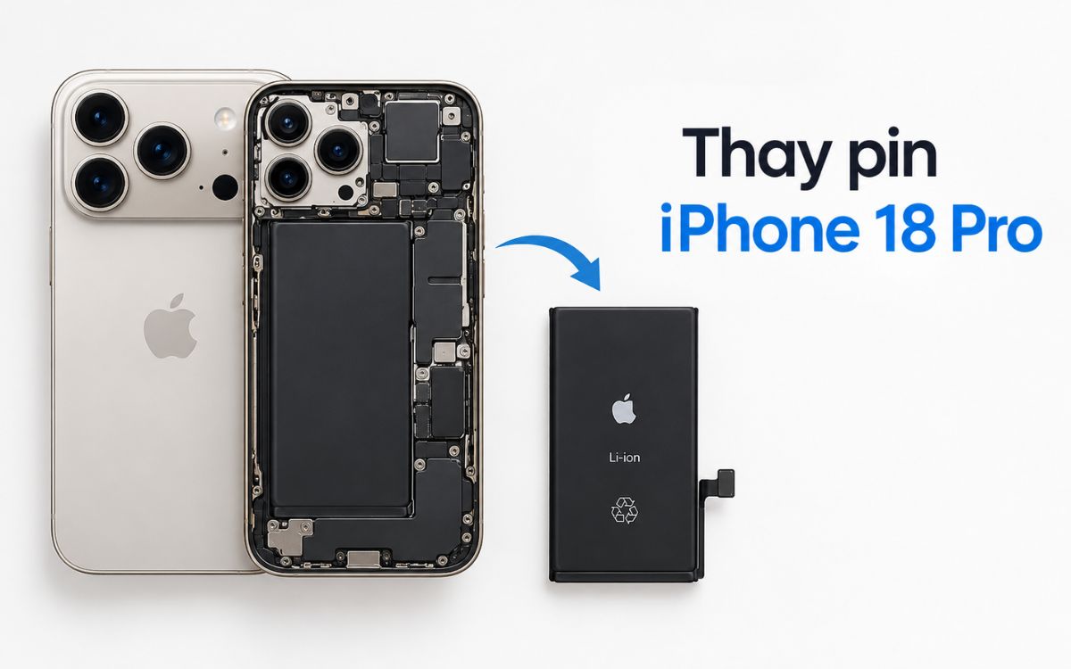 Thay pin iPhone 18 Pro Max