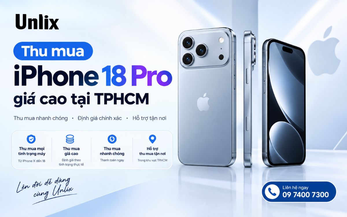 Thu mua iPhone 18 Pro giá cao tại TPHCM